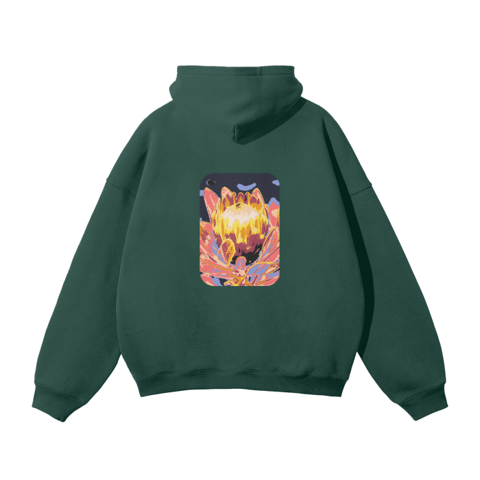 Firebloom Solid Color Fleece Hoodie