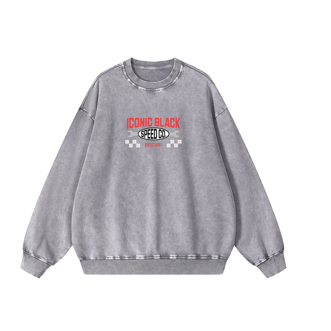 Sweat-shirt oversize délavé à l'acide - 360 g/m²