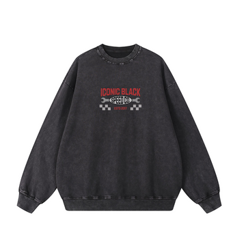 Sudadera oversize con lavado ácido - 360 GSM