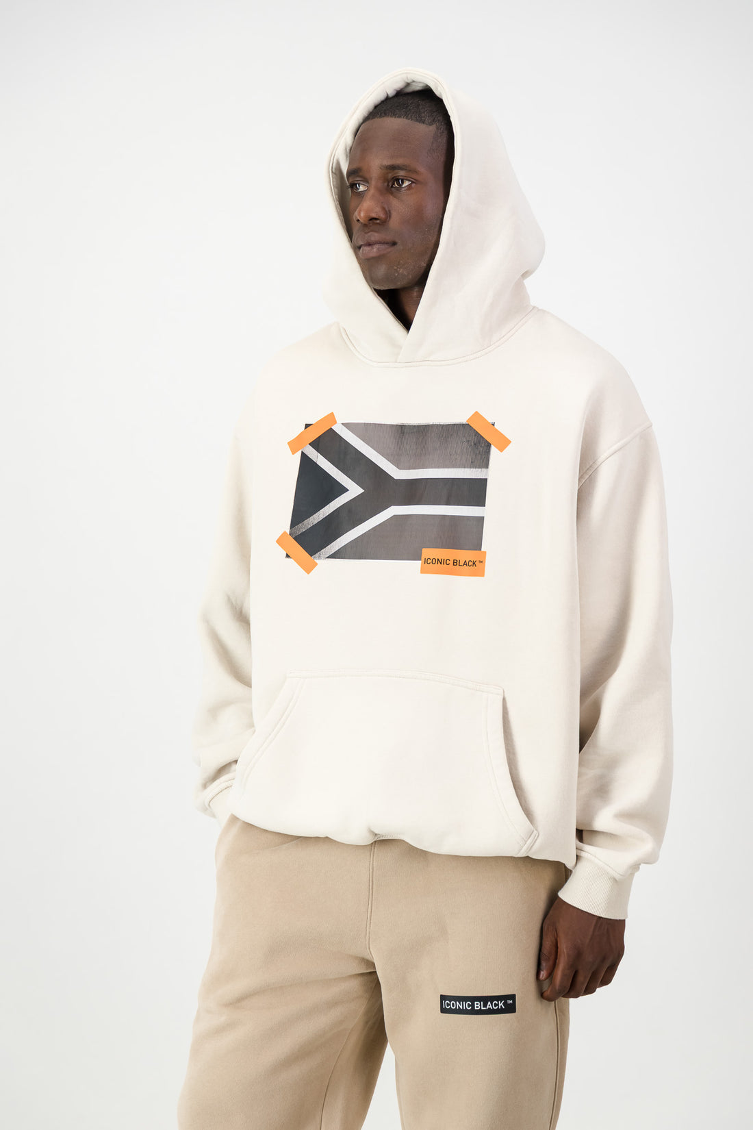 Sunfade Monochrome Roots Fleeced Hoodie