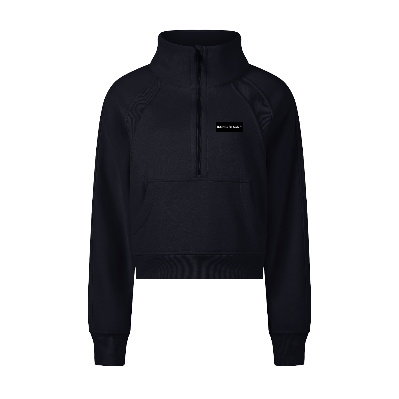 Women Cropped Half-Zip Sweatshirt