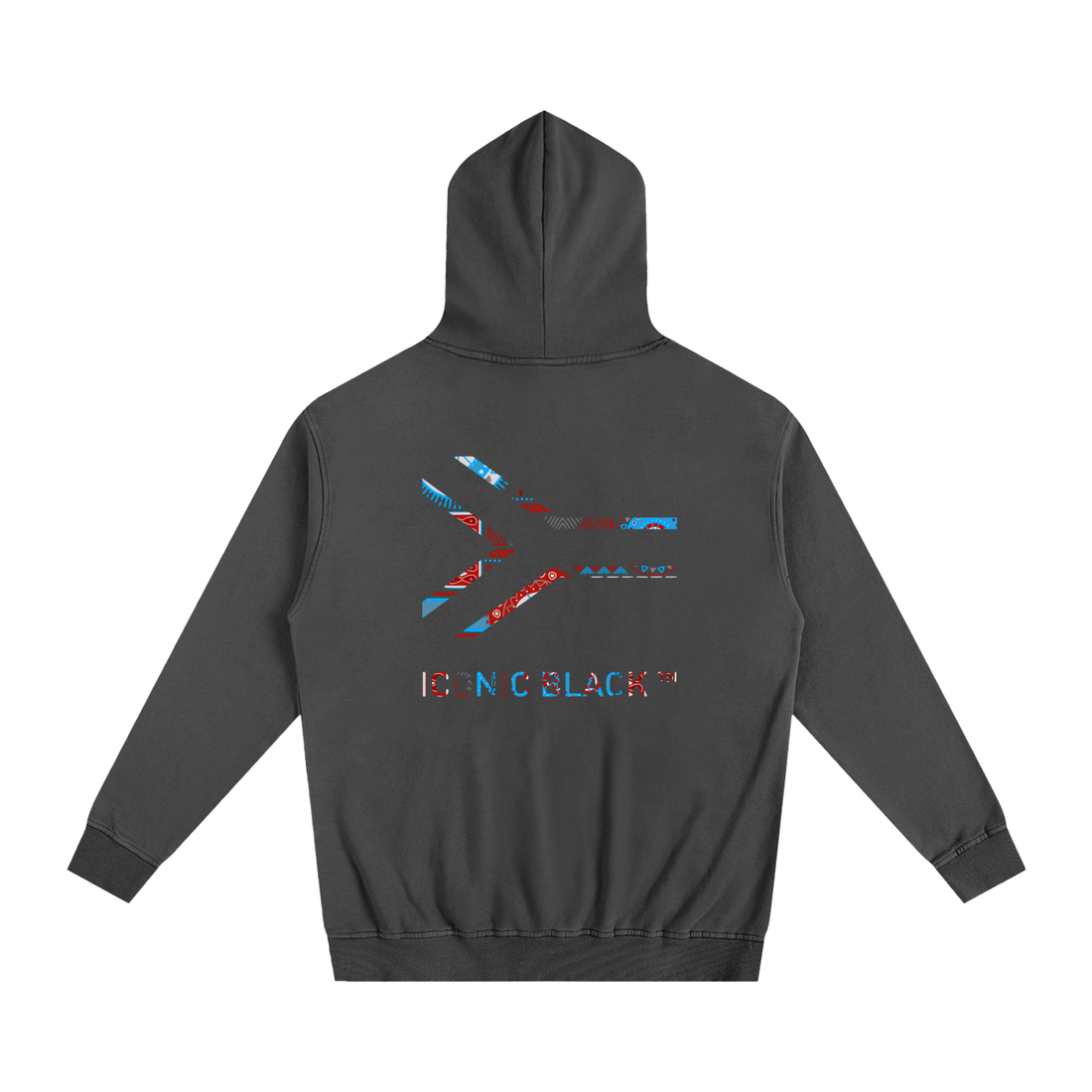 Heritage Print Oversized Essential Hoodie