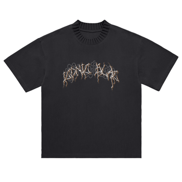 Goth Ribbed Neck T - Iconic Black™