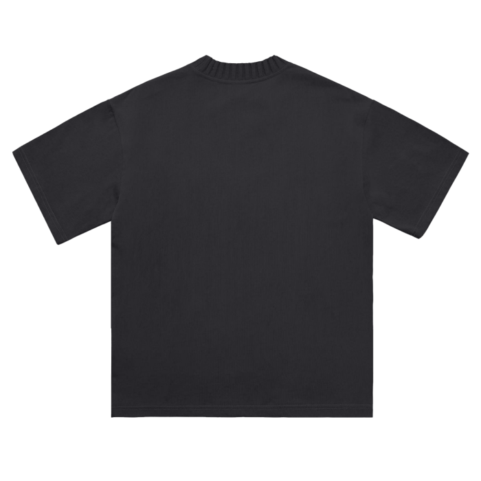 Goth Ribbed Neck T - Iconic Black™