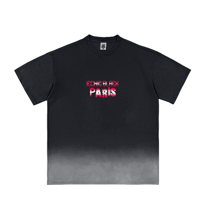 IB PARIS Sunfade Vintage Washed T-Shirt - Iconic Black™