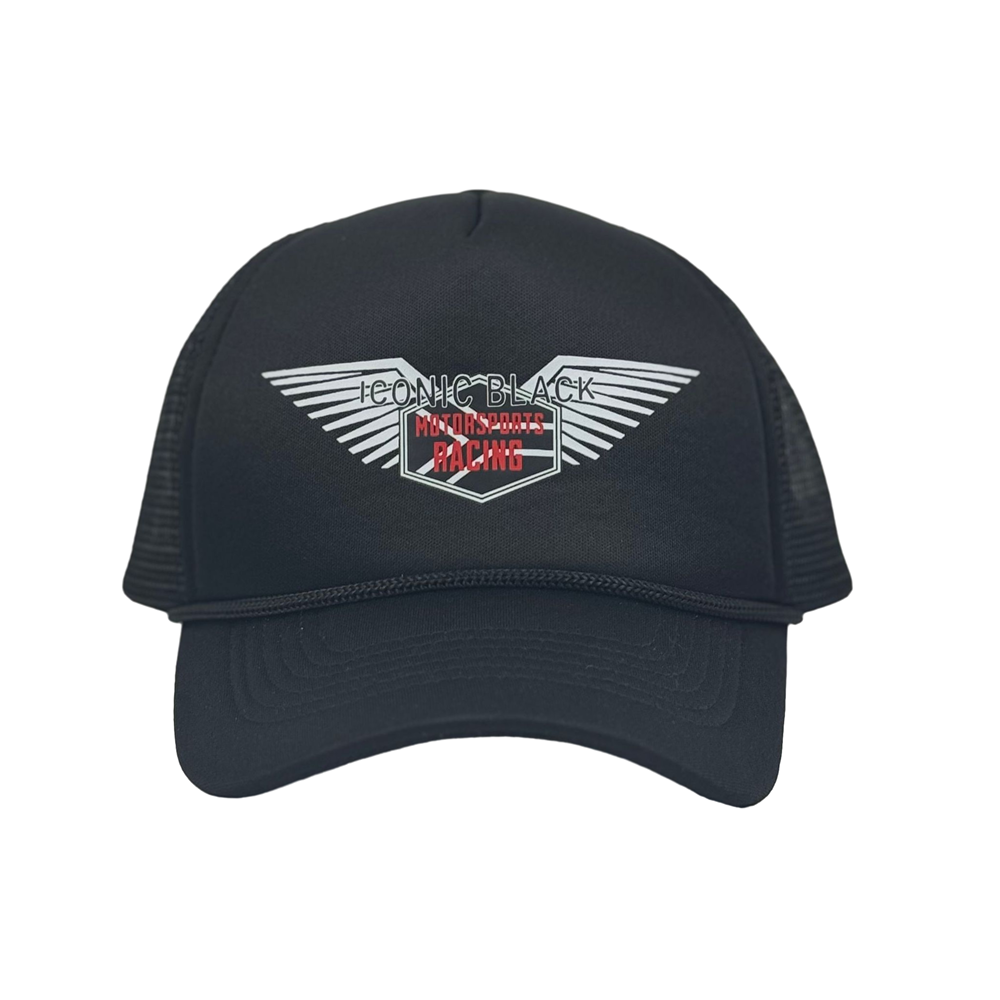 Racing Wings Black trucker