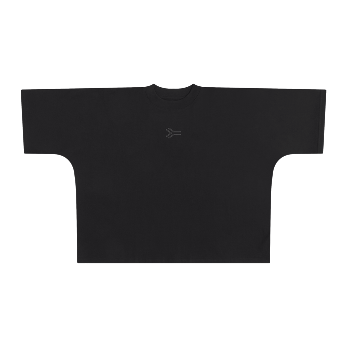 One - piece Pattern Cut Boxy Tee - Iconic Black™